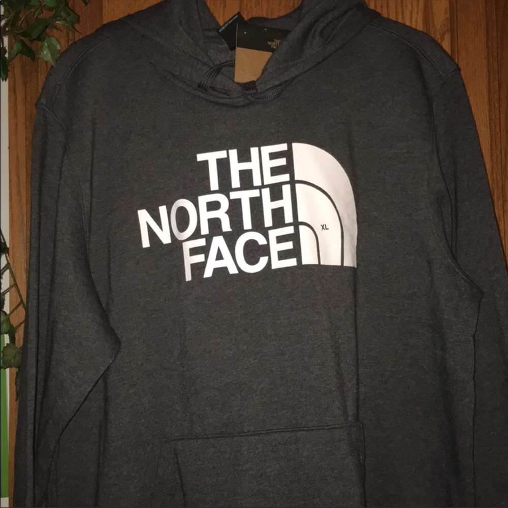💋🏈New X-Large Gray The North Face Hoodie - Picture 4 of 7